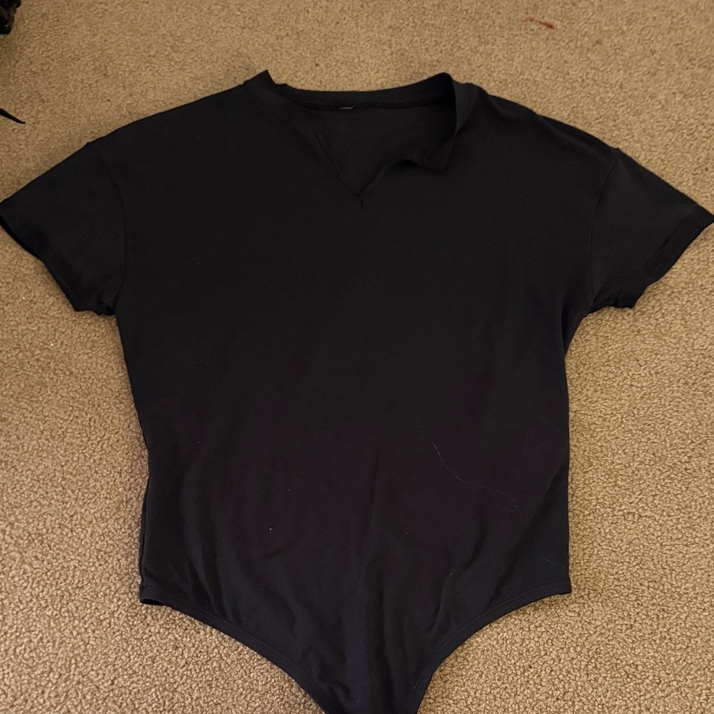 Gymshark Black V-Neck Bodysuit